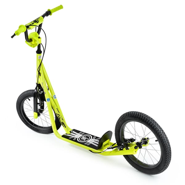 Stadsscooter HyperMotion Runkie med 16” luftdäck och V-bromsar – gul
