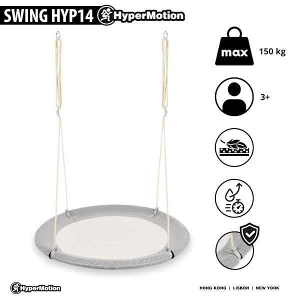 HyperMotion Stork's Nest Gunga - diameter 100 cm, färg grå Gray
