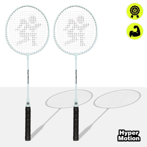 Badmintonketsjere med taske 2 stk. salviegrøn | HyperMotion