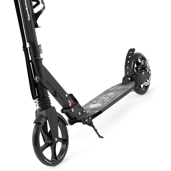 Tohjulet løbehjul til unge voksne - med støddæmper - HyperMotion Skyline - sort, aluminium - 100 kg
