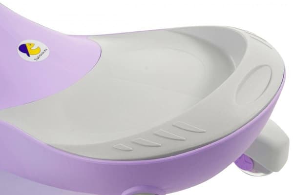 TwistCar Børnebil - Pastel Lilla Lysende Hjul!