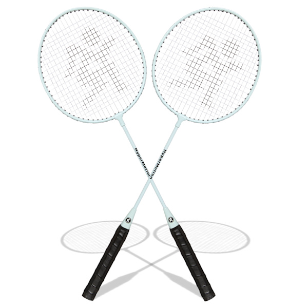 Badmintonset för 2 spelare med racketar salvia