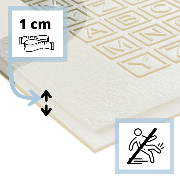 Kaksipuolinen vaahtomuovimatto XXL - taitettava 1 CM (vuoret ja tie)