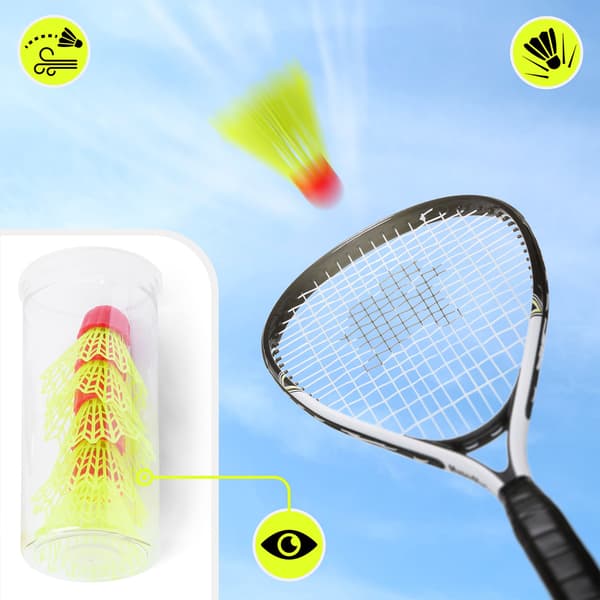 Speed Badminton sæt med 2 ketsjere og 5 speedere | HyperMotion