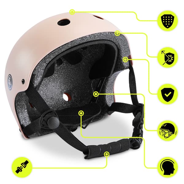 Lasten pyöräilykypärä HyperMotion S 46–56 cm beige matta