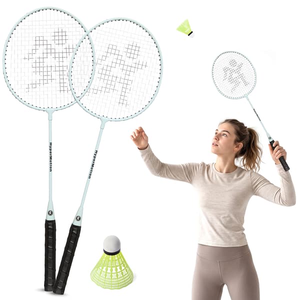 Badmintonset för 2 spelare med racketar salvia