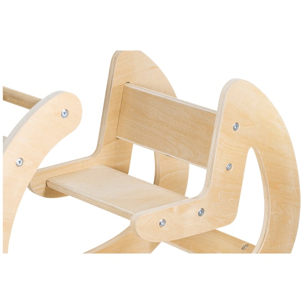 Puinen Montessori rokkari - leikkipaikka - luonnonpuinen - alkaen 12 kk