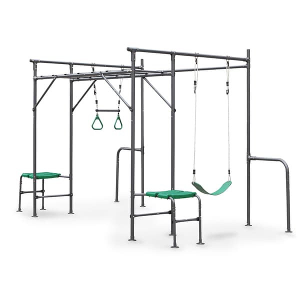 XXL legeplads med monkey bars, gynge og træningstilbehør
