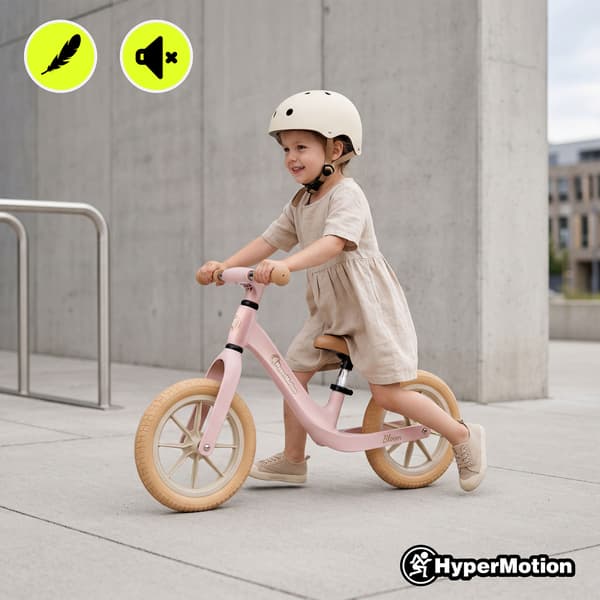 Springcykel HyperMotion Bloom 12 tum puderrosa lätt