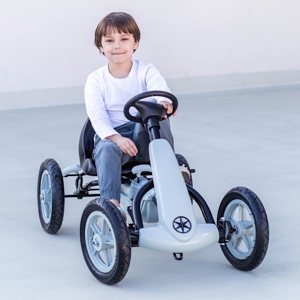 EVOQUE gokart för barn 5-8 år - grå