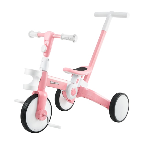 Tobi ROCKET - Lasten kolmipyörä, tasapainopyörä, ajettava pyörä - työntäjä - 5 in 1 HyperMotionilta Pink