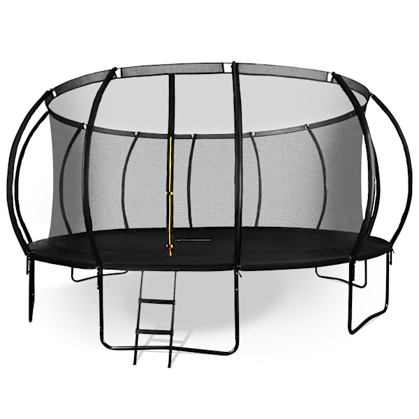 XXXL trädgårdstrampolin för barn HyperMotion - 487 cm 16FT - med stege och invändigt nät - för hem och trädgård - max 150 kg 487 cm
