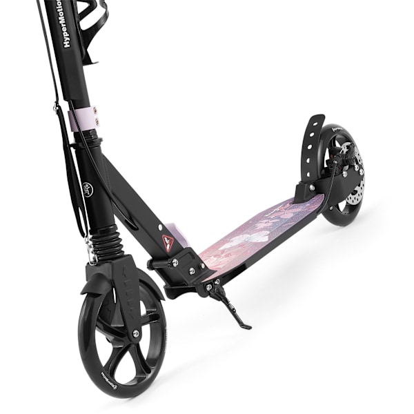 Tvåhjulig scooter för unga vuxna - med stötdämpare - HyperMotion Skyline - rosa, aluminium - 100 kg
