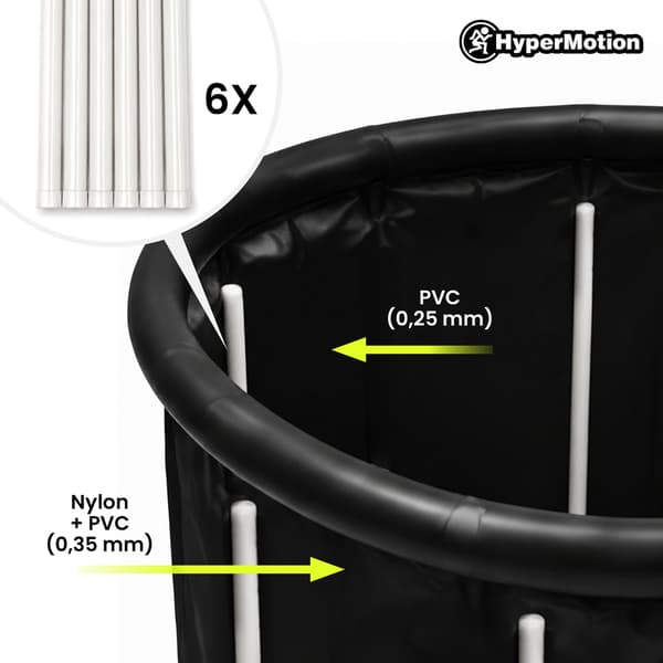Sammenklappeligt Isbad 330L Cold Plunge Kar Sort HyperMotion