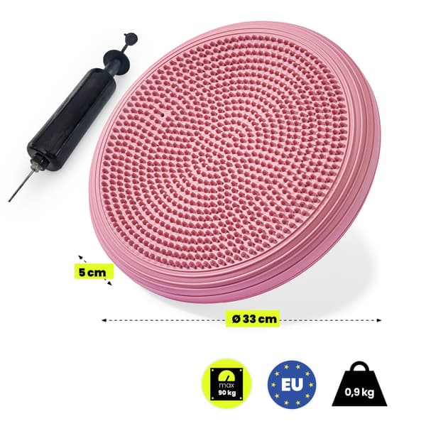 HyperMotion Balactiv balansdyna för träning och sittande – rosa