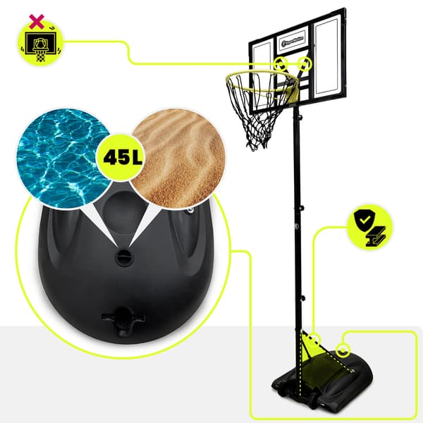 Justerbar Basketkorg 160–260 cm Basketställ HyperMotion