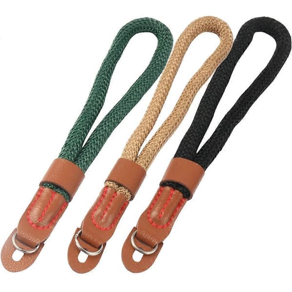 3-pack kamerahandrem, anti-förlorad säkerhetsrem i nylon för säker kamerabärning, utomhusklättring, resor