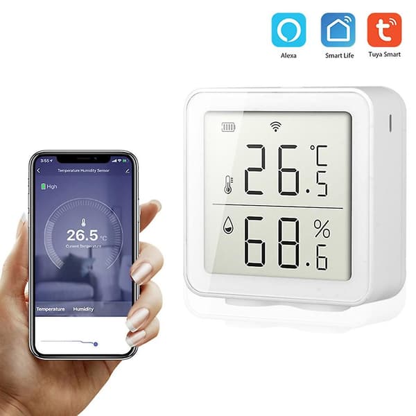 Termometer för smart elektrisk digital hygrometer termometer fuktighetsmätare