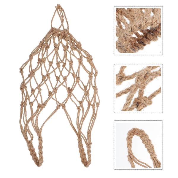 Worgeous Macrame Hållare Rep 1 Set Bärväska Vattenflaskor Tygkassar Mesh Nätväska För Resor Hemförvaring