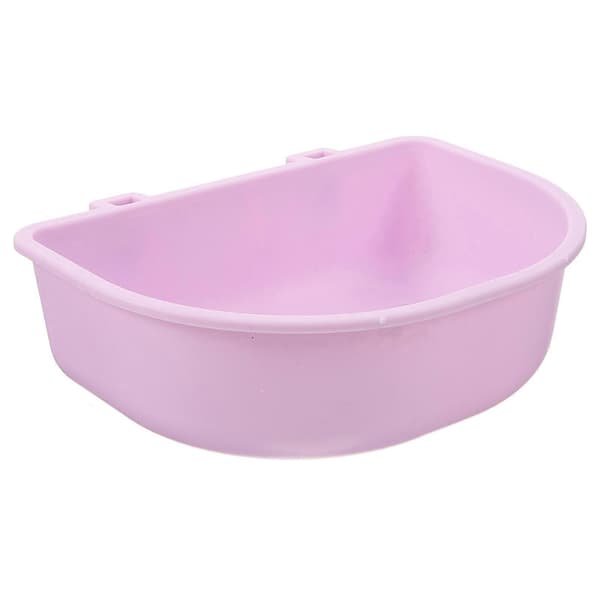 Hängande matskål för hundar, violett plastmaterial