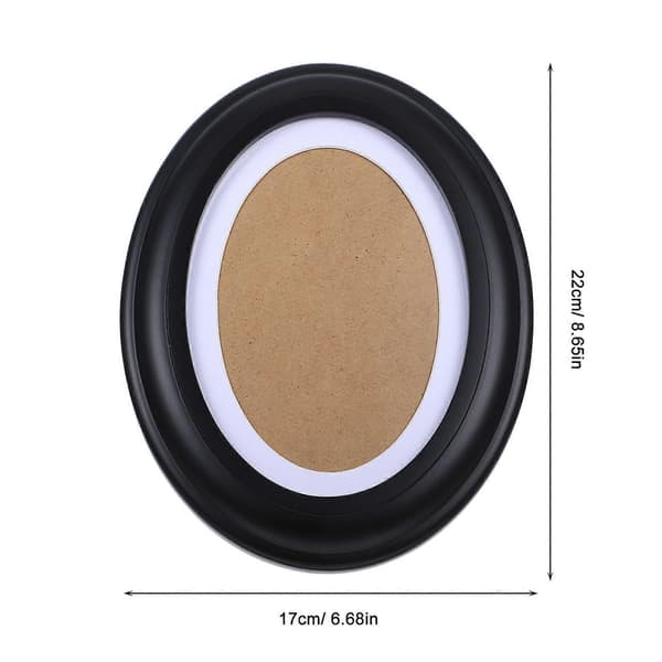 Dekorativ Oval Bilderram Träram För Vardagsrum Sovrum 12.9X17.9cm 1-pack