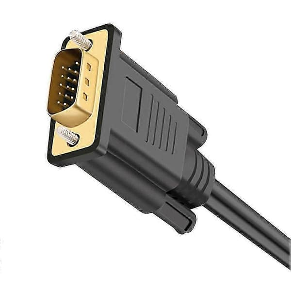 HDMI-kompatibel till VGA-omvandlarkabel med chip, stöder 1080p, snabb installation, ingen programvara krävs, 1,5 m