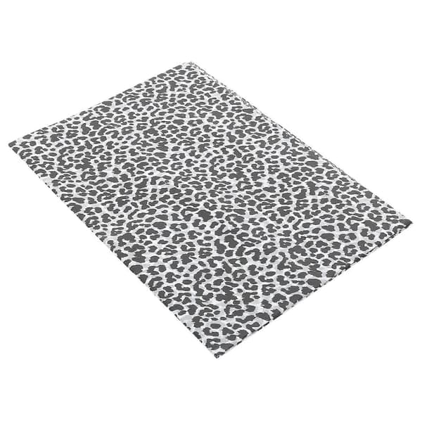 Leopardmönstrad Svart Blomomslagspapper för DIY-projekt 20 Ark Set