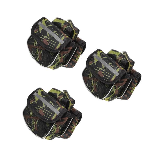 Cykelram sidoficka 3-pack, tyg armégrön, förvaring av småsaker för cykling