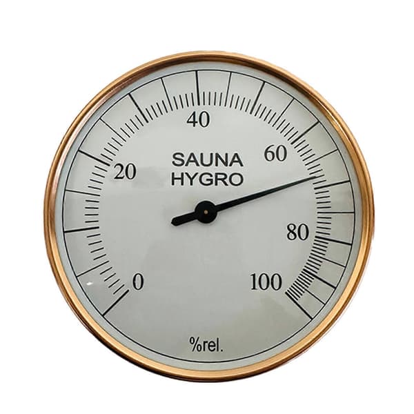 Högprecisionshygrometertermometer, värme- och imtålig stor urtavla, väggmontering för bastu, badrum, kök