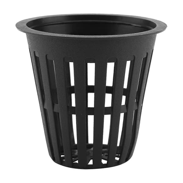 10 st giftfria hydroponiska korgkoppar i plast för trädgårds- och balkongplantering - Svart