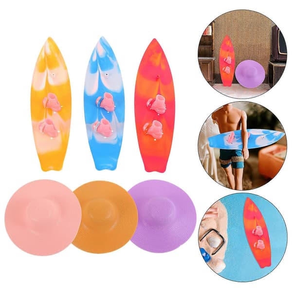 Mini Surfbräda Modell för Barn Inkluderar Dockstövlar och Dockhatt 9 Delars Set