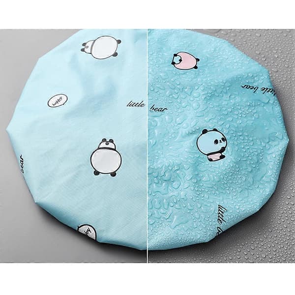 Vattentäta återanvändbara duschmössor, mjukt elastiskt hårskydd för dusch, matlagning, SPA, 5-pack