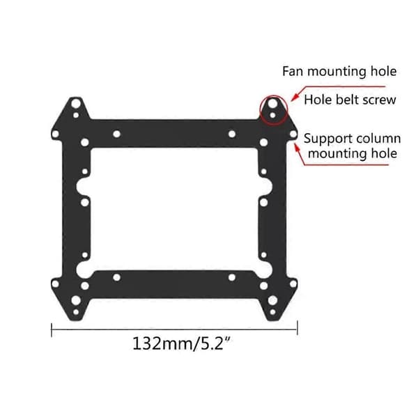 Hårddiskfäste för 12 cm fläktplats, metall, kompatibel med 2,5/3,5 SSD/HDD - 2-pack