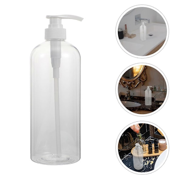 Lotionpumpflaska för hushållsbruk, för förvaring, 3-pack flaskor