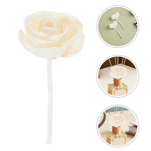 Flameless eterisk oljediffusor blomsterpinnar för aromaterapi, 4-delat set