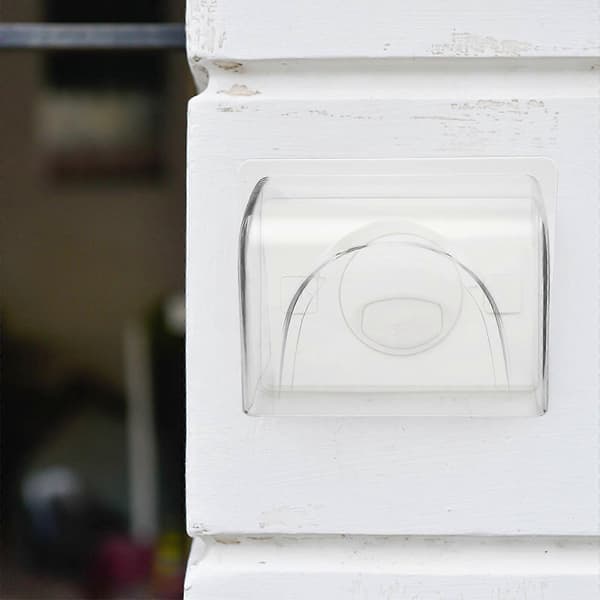 Transparent Regntätt Skyddsfodral för Utomhus Passerkontroll och Närvaromaskiner, 2-pack