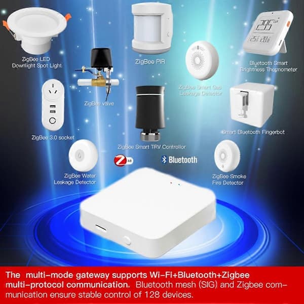 Tuya Zigbee Smart Gateway Hub Multi-Mode Gateway Wifi Bluetooth Mesh Zigbee Gateway Sensor Smart Life Control Work