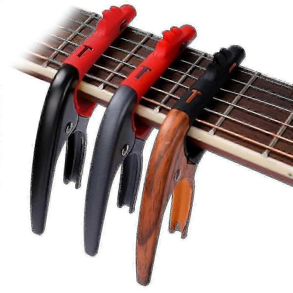 Gitarr Capo, kompatibel med akustiska och elektriska gitarrer, mandolin, banjo