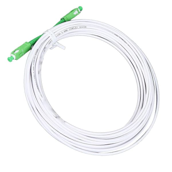 Optisk modem förlängningskabelset pansrad singelmod SC patchkabel med flänskontakt för FTTH FTTB FTTP SC APC 10m / 32.8ft