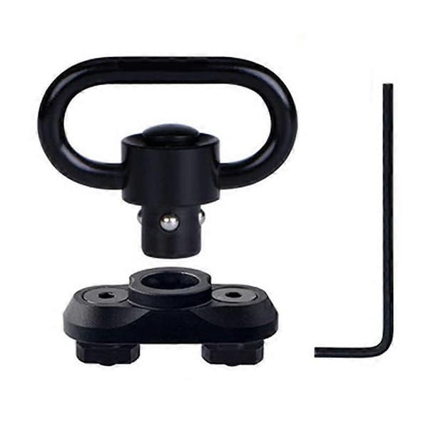 Sling Mount kit Rail Adapter Adapter Tryckknapp Snabbkoppling Remspänne, Svart