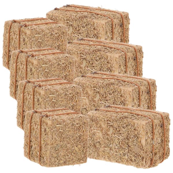 8 st Mini Höstack Dekoration För Dockhus Bondgårdsscen Perfekt För Barn Samlare Ljusbrun Höststil
