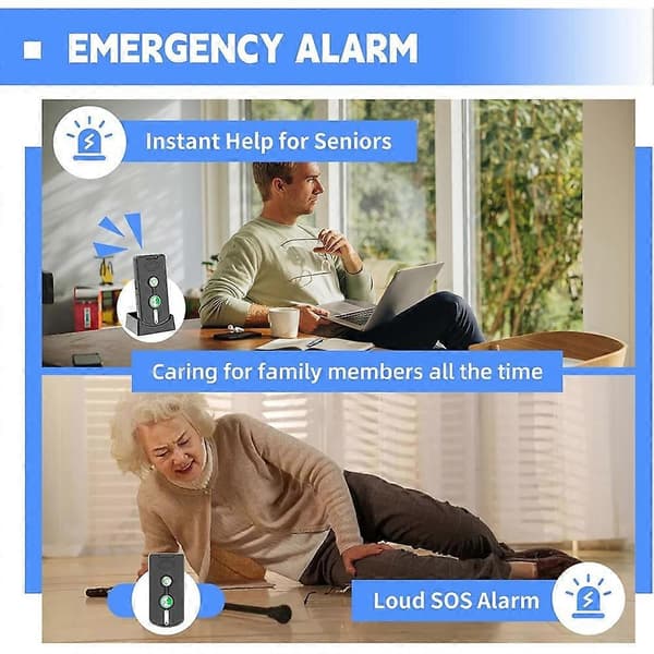 2-vägs intercom för hemmet, trådlöst intercomsystem för hus med volym- och ringsignalsjustering, uppladdningsbart 3-pack B