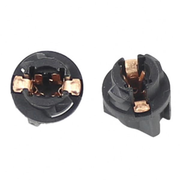 10 st T5 Twist Lock Socket Wedge Auto Dashboard Instrumentpanel Klusterplugg för luftkonditioneringslampor Bilglödlampor Bas