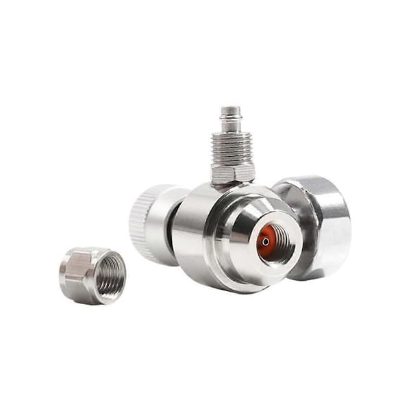CO2-regulator med tryckmätare 2000psi, 3/8-24UNF-gänga, kompatibel med 6 mm sugslang, för akvariets CO2-system, 2-pack