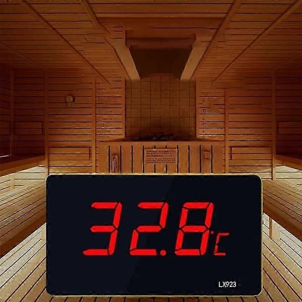 Pooltermometer med LED-display och vattentät sondtermometer för akvarium utomhustemperaturmätare