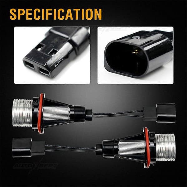 2 X Halogenstrålkastare LED Bilstrålkastarsats Angel Eye Markeringsljus För BMW E39 E53 E60 E61 E63 E64 E65 E66 E83 E87 BMW 525i