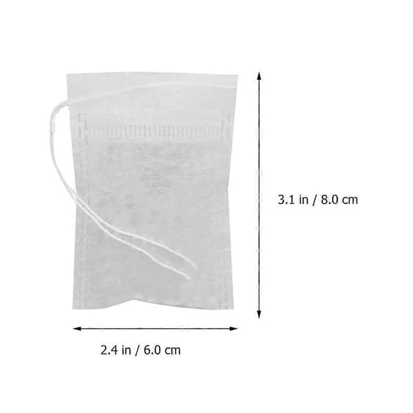 Dragsko Teinfusionspåsar Nylon Engångs för Te 100 st