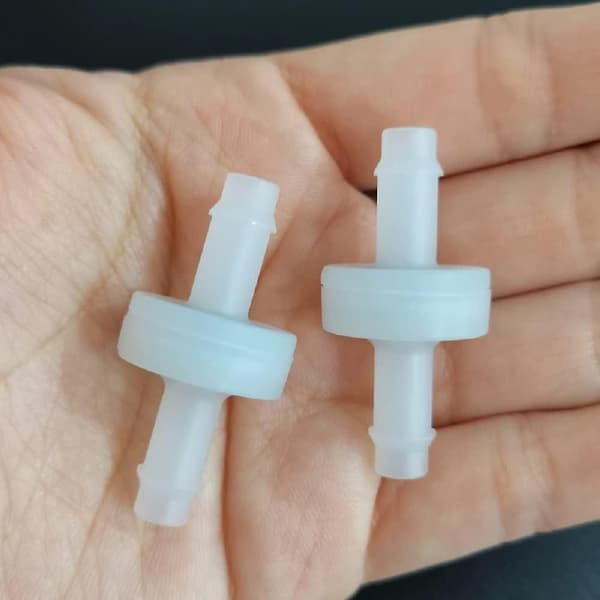 2 st 3,9 cm kaliber 0,6 cm ozonbeständig envägs backventil, mikroplastmembranbackventil för bubbelpool