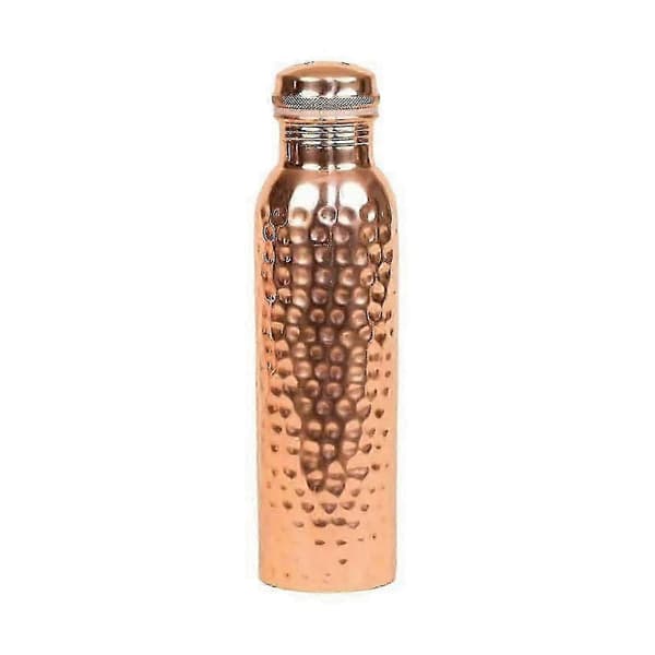 kopparflaska (950 ml), Hamrad kopparvattenflaska, Isha Life