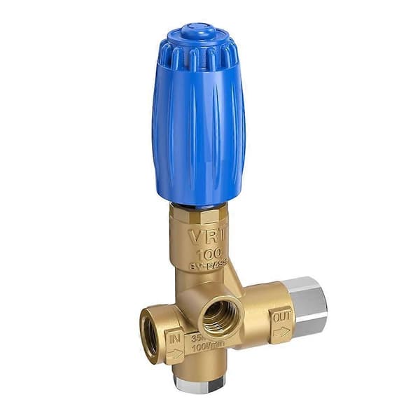 V.B 85/310 Avlastningsventil för högtryckstvättspump med ratt för VRT100 för PA, AR, Comet, Cat, BE och General Pumps